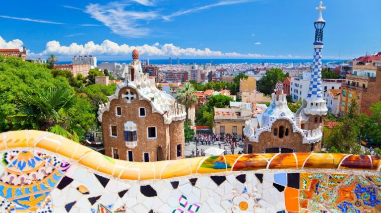 Park Güell in Barcelona, Spain